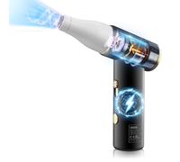 Souffleur Air Comprimé, COLBOR AirMaxx A1 Dépoussiérants Puissants Électrique 100000 RPM Vitesse Variable Stepless avec Lumière LED et Buse pour PC, Souffleur-Air-Comprimé-Dépoussiérants-Électrique