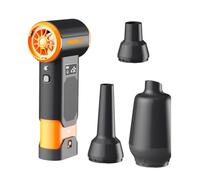 Souffleur Air Comprimé, Dépoussiérant Puissant Électrique avec 8000mAh Batterie, Souffleur PC à 4 Vitesses, Bombe Air Sec pour Voiture, Kits de Nettoyage de Clavier d'Aspirateur (Avec batterie)