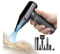 Souffleur Air Comprimé, Pejevir Dépoussiérants Puissants électrique, 3 Vitesses Réglable, MAX 150000 TR/Min, Type-C Rechargeable Plumeau Air électrique pour Clavier PC Animaux Canapé Voiture