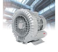Souffleur annulaire industriel Vortex 1,5 KW, pompe à vide monophasée à canal latéral, 220 V/380 V pour solutions de ventilation et de dépoussiérage d'usine