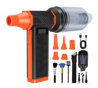 Souffleur Aspirateur Air Comprimé 130000 RPM, Mini Soufflette Sans Fil 2 en 1, Pulvérisation d’Air Comprimé avec Batterie 8000mAh, Soufflette Voiture, Bombe Air Sec pour Nettoyage PC, Clavier, Voiture