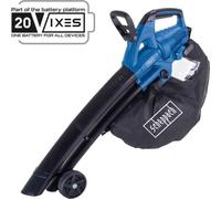 Souffleur / Aspirateur et Broyeur sans fil BC-BLV720-X - 2 poignées + sangle - SCHEPPACH 20V IXES - sans batterie ni chargeur