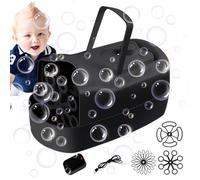 Souffleur automatique à bulles, fabricant de bulles électrique,Jouet électrique portable à bulles - Fabricant automatique de bulles alimenté par fiche/batterie pour grandes bulles/moyennes/petites