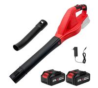 Souffleur Batterie 21V, Souffleur de Feuilles avec 2× 3,0Ah Batterie, Souffleur Feuille 800W, 2 Vitesse Max 210 km/h，pour Cour, Pelouse, Jardin, Parkside, Poussière et Neige