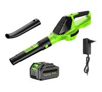Souffleur Batterie 3000W - 5 Vitesses Réglables, 120CFM/100MPH, 18000RPM, 1x3.0Ah Batteries & Chargeur Rapide, Léger 2.4Kg, Sans