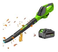 Souffleur Batterie 3000W Puissant - 21V avec 1 Batterie 3.0Ah, 5 Vitesses Réglables, 120CFM / 100MPH, 60 Min d’Autonomie, 18000RPM