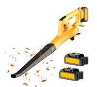 Souffleur Batterie 3000W Puissant Sans Fil 21V 5 Vitesses Réglables 120CFM 100MPH + 2x3.0Ah Batterie Chargeur Léger Aspirateur