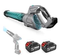 Souffleur Batterie avec 21 V 2X 4,0 A Batteries & Chargeur 200 MPH Souffleur de Feuilles sans Fil, souffleur électrique Feuilles Mortes pour l'entretien de la pelouse, Le soufflage de la Neige