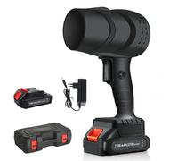 Souffleur Batterie, Mini Souffleur sans Fil 1500mAh avec Moteur sans Balais, Souffleuse Électrique Puissant pour Feuilles, Neige et Poussière, Haute Force de Soufflage (Noir)