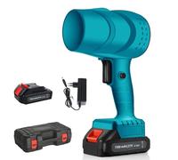Souffleur Batterie, Mini Souffleur sans Fil 1500mAh avec Moteur sans Balais, Souffleuse Électrique Puissant pour Feuilles, Neige et Poussière, Haute Force de Soufflage (Bleu)