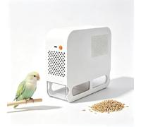 Souffleur Coques Graines Oiseaux,séparateur Électrique Graines Oiseaux | 2 Tiroirs Visibles, Séparation Des Paillettes, Ouverture Des Grains Élargie, Fonctionnement Silencieux(White)