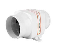 Souffleur d'air de Cale Marin 24 V en Ligne, Ventilateur de Ventilation ABS de 10,2 Cm, Six Pales 270 CFM, Arbre scellé, Protection d'allumage pour Yacht, Camping-Car, Caravane, (24V)