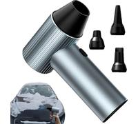 Souffleur d'air électrique, 90000 tr/min de flux d'air puissant, batterie rechargeable, gris