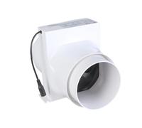 Souffleur d'air en ligne de 110 mm 12 V - Ventilateur de cale robuste pour moteur