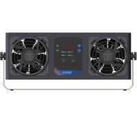 Souffleur d'air ionisant à double tête, éliminateur statique de bureau avec 6 modèles d'alarme et fonction de nettoyage automatique, volume d'air 180 CFM et zone de flux d'air 40 cm x 150 cm/60 x 120