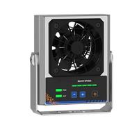 Souffleur d'air ionisant - Ventilateur antistatique, éliminateur ESD de bureau avec support à double usage pour une élimination efficace de l'électricité statique
