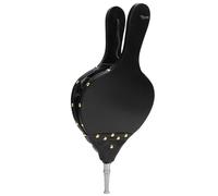 Souffleur d'air Portatif en Bois à Soufflet de Cheminée, pour Barbecue, Outils de Feu, Style Rustique Décoratif pour Cheminée, 15,6x7,1 Pouces (Tube d'argent)