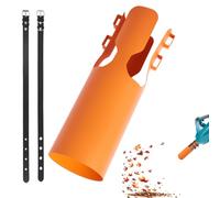 Souffleur d'air pour tuyaux de soufflage de 5 à 10 cm - Embout pour augmenter la puissance de soufflage - Puissance de nettoyage pour feuilles, neige, aiguilles de pin - Orange