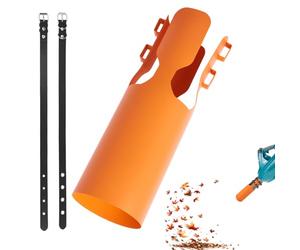 Souffleur d'air pour tuyaux de soufflage de 5 à 10 cm - Embout pour augmenter la puissance de soufflage - Puissance de nettoyage pour feuilles, neige, aiguilles de pin - Orange