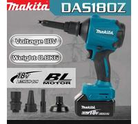 Souffleur d'air sans fil Makita DAS180 18V, machine multifonction pour dépoussiérer avec buse, pistolet de dépoussiérage et outil de gonflage No battery
