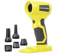 Souffleur d'air sans fil pour batterie Ryobi 18 V, plumeau sans fil avec vitesse réglable en continu, 30 m/s, pour ordinateur de voiture, nettoyeur de poussière, jouet de camping et piscine (batterie