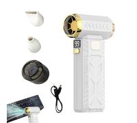 Souffleur d'Air | Ventilateur Turbine Sans Fil À 3 Vitesses | Dépoussiéreur Électrique À Moteur Turbine Sans Balais Rechargeable Par USB | Pour Clavier Électronique Détail Auto Pelouse Coiffure Cheveu