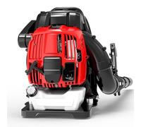 Souffleur de feuilles à dos 75,6 cc 4 cycles alimenté au gaz pour le nettoyage du jardin, le déneigement et les débris avec moteur à arbre horizontal