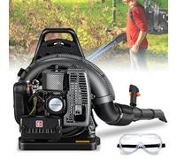 Souffleur de Feuilles à Dos à gaz 72 CC, Moteur 2 Temps 760 CFM 230 MPH avec Vitesse réglable, Faible Bruit et Conception Ergonomique pour pelouse, Cour, Jardin et aménagement paysager Commercial