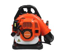 Souffleur de Feuilles à Dos alimenté au gaz, souffleur de qualité Commerciale 52CC 2 Temps 550CFM, Outil d'entretien de la pelouse pour Les débris et la Neige (arrivée Rapide) Orange
