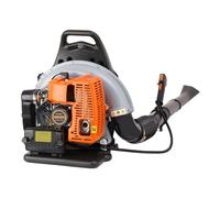 Souffleur De Feuilles à Essence 2 Temps Moteur Souffleur Thermique A Dos 63cc Bandoulière Réglable 6800 RPM,pour Balayage des Feuilles, Nettoyage des Pelouses