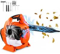 Souffleur de feuilles à essence 79 CC - Souffleur de feuilles manuel 2 temps - 425 CFM de volume d'air - aspirateur de feuilles puissant pour l'entretien du jardin