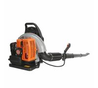 Souffleur de Feuilles à gaz 63 CC, Moteur 2 Temps, souffleur d'air Haute Puissance 665 CFM pour Le Nettoyage de la pelouse du Jardin, déneigement, Balayage de la Route, Sangle Ergonomique réglable