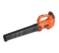 BLACK+DECKER BCBL200L-QW Souffleur axial sans fil - Vitesse de soufflerie : 209 km/h - 2 vitesses réglables - Racloir intégré, 18V, Orange