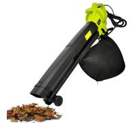 Souffleur de feuilles de jardin 3 en 1 et broyeur sous vide, souffleur de feuilles de 3000 W avec sac de collecte de feuilles de 40 L, souffleur d'air léger et puissant pour l'entretien de la pelouse
