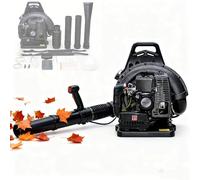 Souffleur de Feuilles Dorsal, 63 cm³ 6800 TR/Min, à Essence, refroidi par air, 2 Temps, réservoir de Carburant de 1,8 L, Force de Vent puissante, Outil de Nettoyage de Jardin
