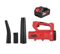 Souffleur de Feuilles électrique portatif avec Moteur 21 V et Chargeur de Batterie 4,0 Ah - Vitesse de l'air de 150 MPH avec 6 Modes de Vitesse Variable - Comprend des Tubes d'air (Prise UE et 1