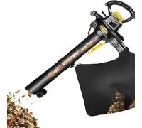 Souffleur de Feuilles électrique Puissant de 3800 W à 6 Vitesses Variables avec Sac de Collecte de Feuilles de 40 L, aspirateurs de Jardin et broyeur