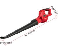 souffleur de feuilles électrique sans fil 20V 2 vitesses 60MPH/ 130MPH Souffleur de feuilles électrique portatif avec tubes de rallonge Batterie 2.0Ah Chargeur rapide pour gouttière Cour Pelouse Chemi