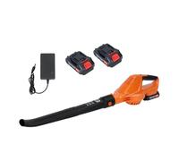 Souffleur de Feuilles Électrique sans Fil 21V avec 2 Batteries, 5 Vitesses Réglables, Léger et Silencieux pour Jardin Terrasse Voiture