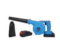 Souffleur de Feuilles électrique sans Fil, Batterie 20 V 2,0 Ah et Chargeur, Vitesse Variable, léger, alimenté par Batterie, pour Le Nettoyage de terrasse, l'entretien de la (Prise UE et 2 Batteries)