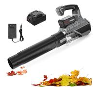 Souffleur De Feuilles électrique sans Fil, Léger Et Portatif, avec Batteries Li 1/2 4000 Mah Et Ensemble De Chargeur Rapide, Mode Vitesse Variable, pour Cour Et Entretien De La PE 1 Battery 1 Charger