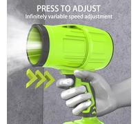 Souffleur de Feuilles électrique sans Fil, Mini souffleur d'air avec Batterie et Chargeur 21 V, contrôle de Vitesse en continu, pour Le Nettoyage de la pelouse, du Patio, de la Voiture
