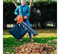 Souffleur de feuilles, outil de jardin électrique 3 en 1 avec sac à poussière de 35 L pour un nettoyage efficace des feuilles et des déchets dans les cours et les jardins