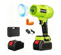 Souffleur de feuilles Pro sans fil 1000 g, 48 000 tr/min Turbo Jet Souffleur avec 2 batteries, dépoussiéreur portable ultra léger pour voiture, pelouse et déneigement (1 batterie)