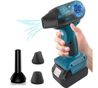 Souffleur de feuilles sans fil, 130 000 tr/min, portable pour batterie Makita 18 V, souffleur d'air comprimé à 4 vitesses pour voiture, jardin, barbecue, ordinateur (outil nu)
