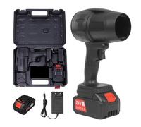 Souffleur De Feuilles Sans Fil - 21 V 1050 W 8,66 X 5,71 Pouces, Turbo Plumeau À Vitesse Variable Avec Batterie Et Chargeur, Souffleur D'air Portatif | Pelouse Allée Patio Jardin Camping Neige Voiture