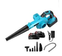 Souffleur de Feuilles sans Fil 21V, 3000 W, Souffleur à Feuilles avec 2 Batterie, 2 Modes de Vitesse, Leaf Blower pour la saleté & Les Feuilles, Tube Amovible (C)