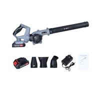 Souffleur de Feuilles sans Fil 24V avec 2 Batteries et Chargeur - Souffleur à Batterie Léger et Électrique pour Jardin, Terrasse, Ramasse Feuilles Mortes, Poussière et Neige