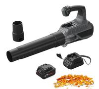 Souffleur De Feuilles sans Fil, Aspirateur Et Broyeur De Jardin électrique 18 300 TR/Min avec 1/2 Batteries Li 4000 Mah Et Chargeur, 2 Vitesses, pour Souffler Les Feuilles, La Cou 1 Battery 1 Charger