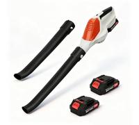 Souffleur de Feuilles sans Fil avec 2 Batteries 24V et Chargeur, Souffleur de Jardin à Batterie Puissant 150MPH, 5 Vitesses Réglables, Léger et Ergonomique pour Nettoyage de Jardin, Terrasse et Allée